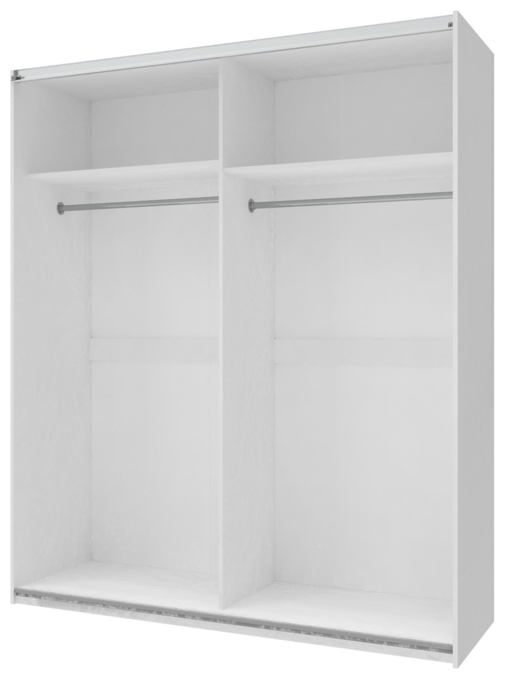 Шкаф купе Doros L-Caiser 2 ДСП 180х60х213 (42004001) Белый со вставками Клондайк