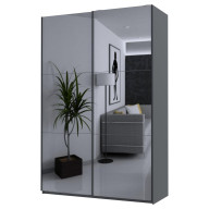 Шкаф купе Doros G-Caiser 2 Зеркала / 3 части 160х60х240 (42005021) Графит Шкаф купе Doros G-Caiser 2 Зеркала / 3 части 160х60х240 (42005021) Графит