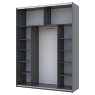 Шкаф купе Doros G-Caiser 1 ДСП / 1 зеркало 180х60х240 (42005088) Графит Шкаф купе Doros G-Caiser 1 ДСП / 1 зеркало 180х60х240 (42005088) Графит