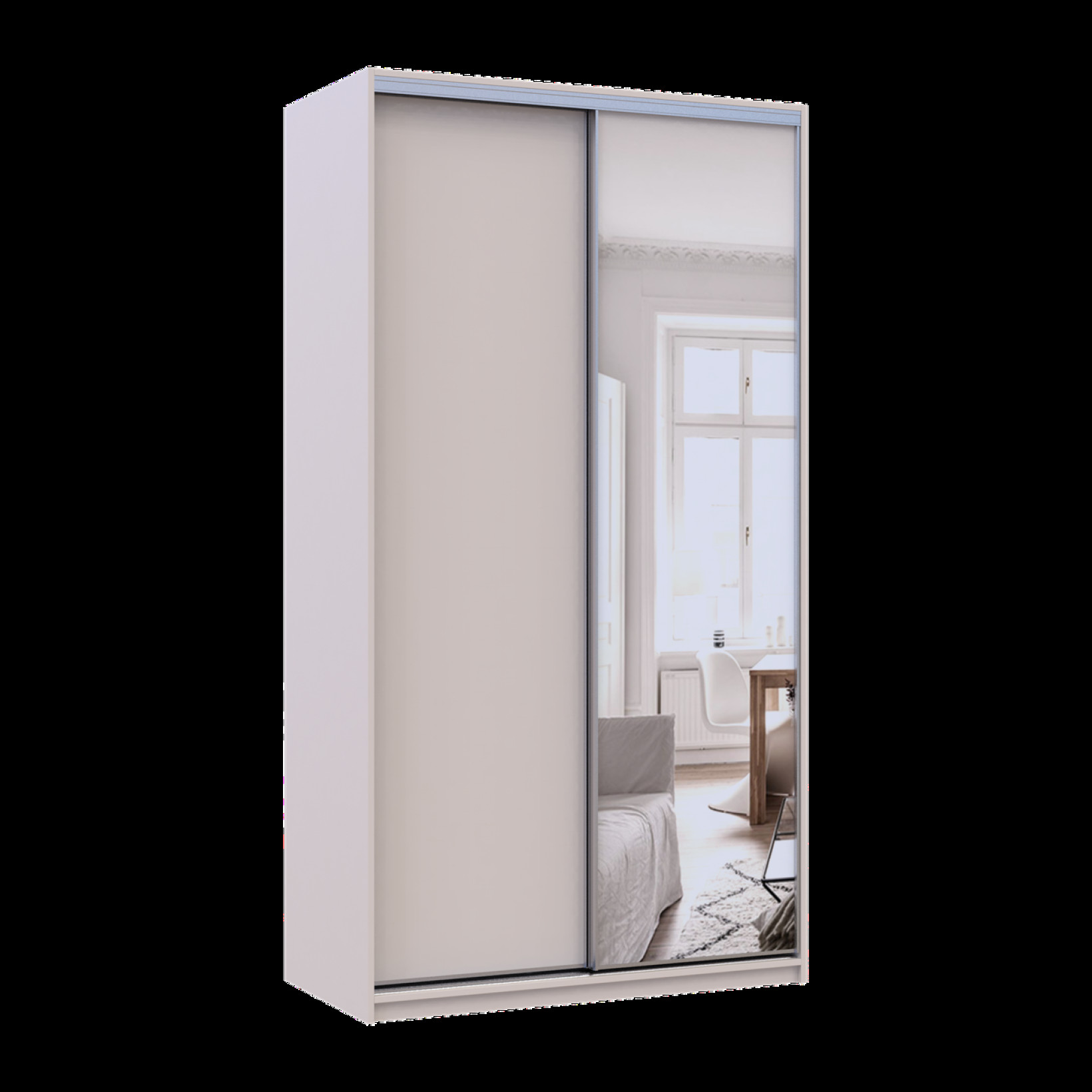 Шкаф купе Doros Сити Лайт 1 ДСП / 1 зеркало 120х60х225 (80736335) Кашемир