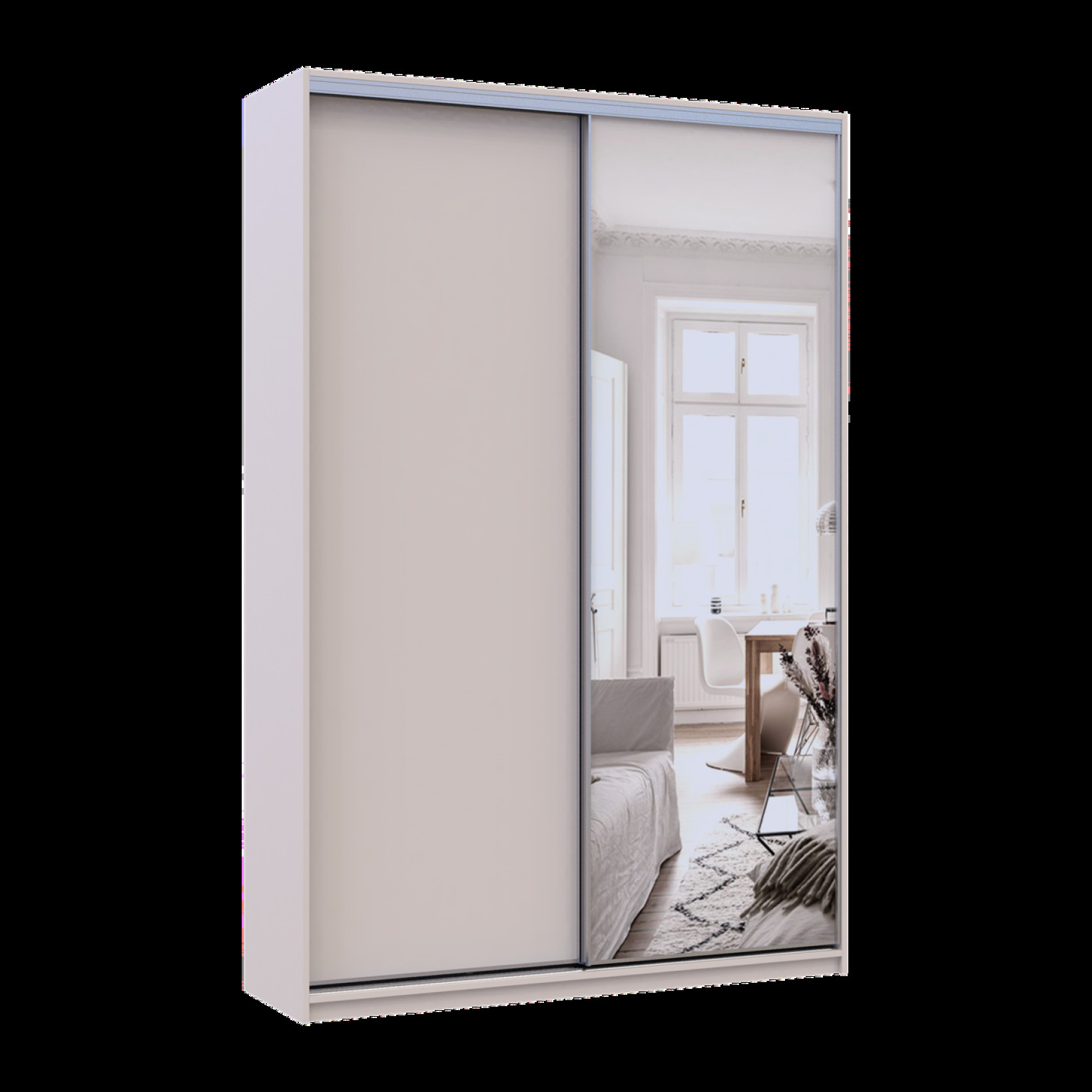 Шкаф купе Doros Сити Лайт 1 ДСП / 1 зеркало 150х45х225 (80736356) Кашемир 