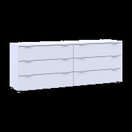 Комод Doros Рон 9 на 6 Ящичков 160х38х62 (41516175) Белый Комод Doros Рон 9 на 6 Ящичков 160х38х62 (41516175) Белый