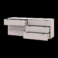 Комод Doros Рон 9 на 6 ящичков 160х38х62 (41516174) Кашемир Комод Doros Рон 9 на 6 ящичков 160х38х62 (41516174) Кашемир