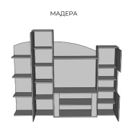 Стенка в гостиную Мадера Венге/Дуб Молочный 227 Свит Меблив