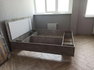 Кровать 160х200 Алекса Ателье светлый/Нимфея Альба Свит Меблив