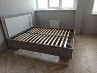 Кровать 160х200 Алекса Ателье светлый/Нимфея Альба Свит Меблив