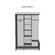 Прихожая Силуэт-1 Артвуд светлый/Серая мышка Свит Меблив Прихожая Силуэт-1 Артвуд светлый/Серая мышка Свит Меблив