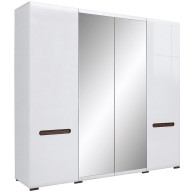 Шкаф платяной 4Д с зеркалом Амелия Белый глянец МДФ SZF2D2L/21/22 BRW Шкаф платяной 4Д с зеркалом Амелия Белый глянец МДФ SZF2D2L/21/22 BRW