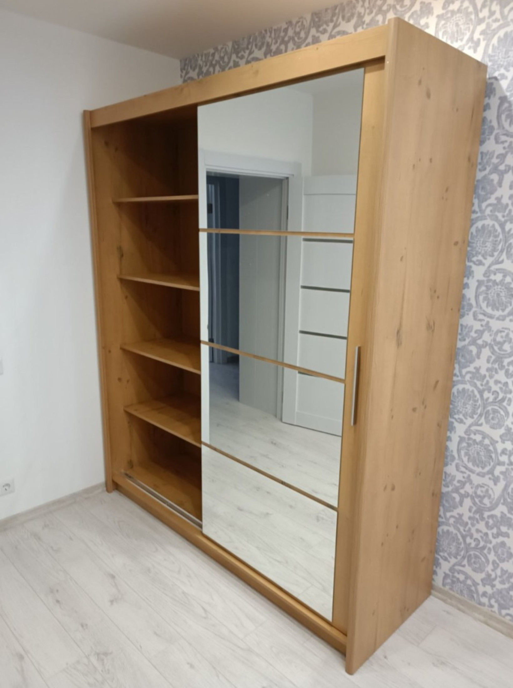 Шкаф-купе Диего 180 Сосна античная (181/61/216) BRW