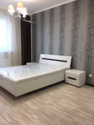Кровать LOZ160 Амелия с подъемным механизмом Белый глянец МДФ BRW Кровать LOZ160 Амелия с подъемным механизмом Белый глянец МДФ BRW